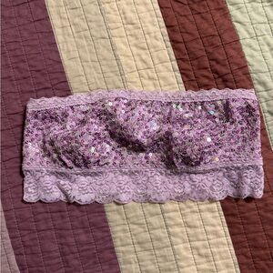 Victoria’s Secret PINK sequin and lace bandeau bra